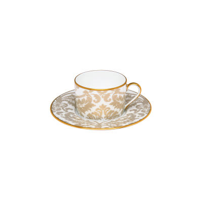 tasse et soucoupe thé porcelaine