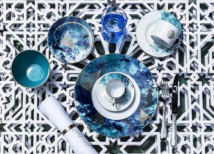 Collection ocean bleu porcelaine